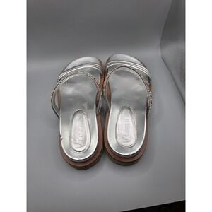 Vicenza Free People After Party Silver Gemstone Crystal Sandals EU 39